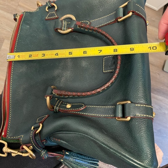 Dooney & Bourke Florentine Leather Satchel (teal) - Picture 10 of 11